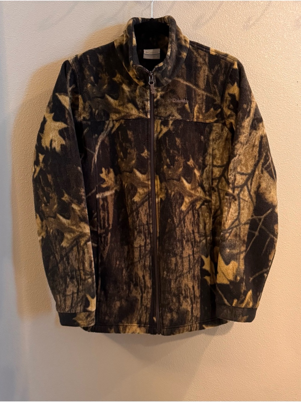 Columbia Boy’s Camo Fleece Jacket - Brown/Black/Green